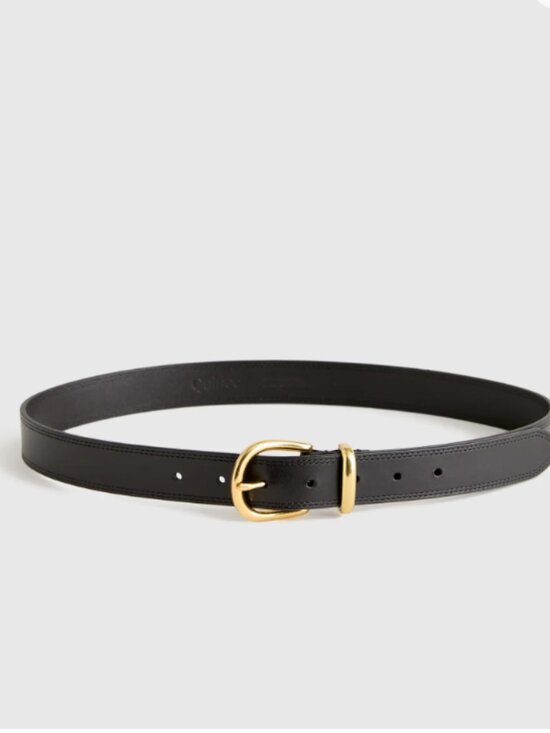 NWT Quince Allegra European Leather Belt in Black Size XS main image 5
